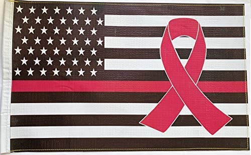 Polaris Scrambler Predator Sportsman Magnum 6' Whip Breast Cancer Awareness American Flag