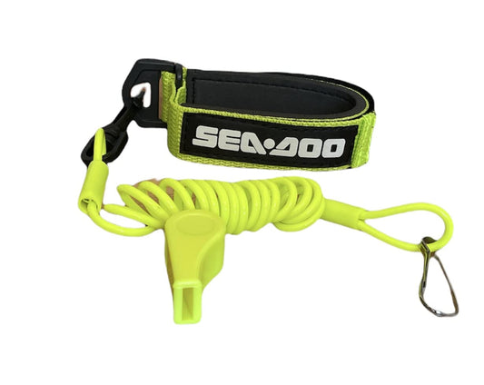 SSkidoo Ski-Doo Renegade MXZ Summit GSX Freeride Expedition Replacement Lanyard & Whistle Wrist Band Neon Yellow