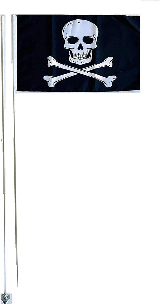 Bandera de látigo de 7 pies con diseño de piratas Banshee YFZ450 Blaster 2 de JLP