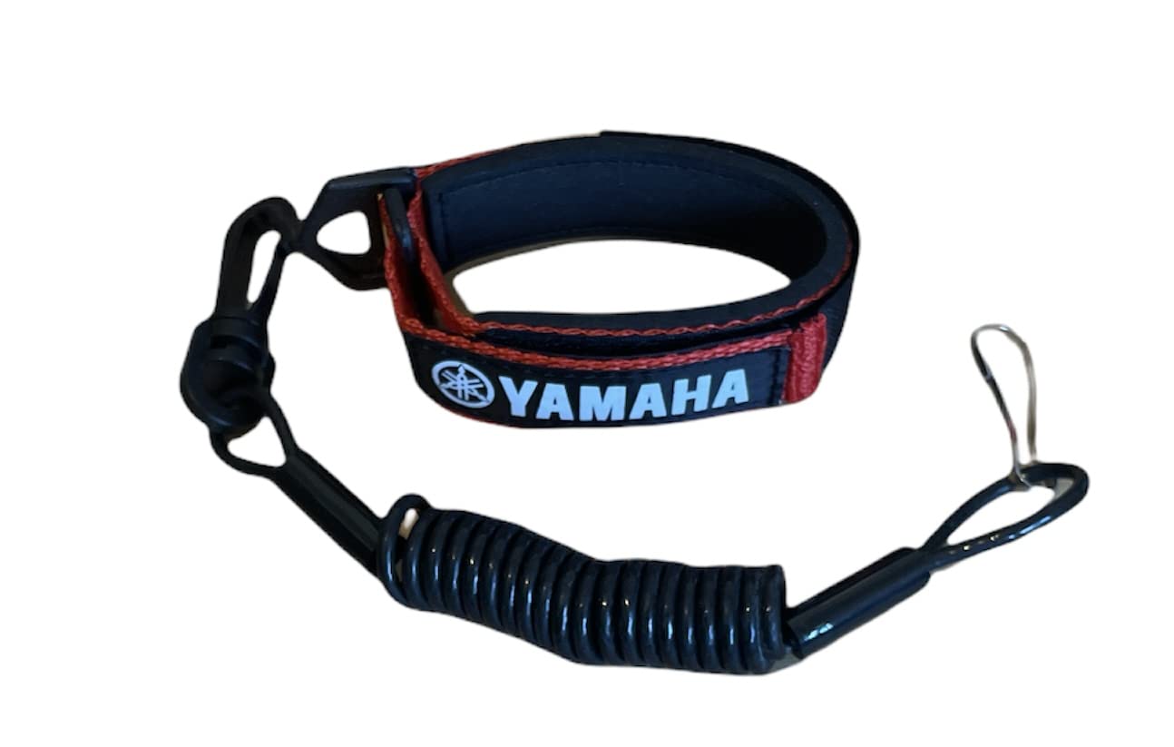 Yamaha Superjet SJ Waverunner GP XL VX VXR Raider LX SHO Replacement Lanyard & Whistle Wrist Band Red