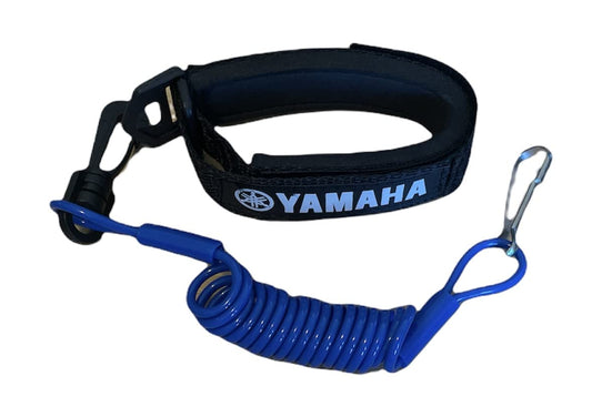 Yamaha Superjet SJ Waverunner GP XL VX VXR Raider LX SHO Replacement Lanyard & Whistle Wrist Band Black / Blue