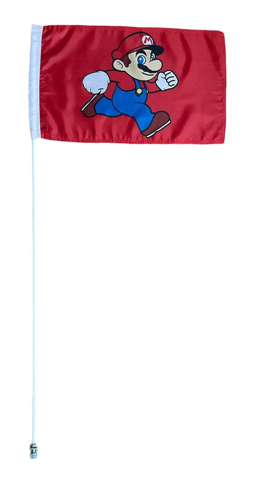 JLP Wildcat Razr Teryx Rhino Big Red Mule 6' ATV Whip RZR Flag Glamis Can-am Mario, White