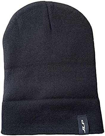 JLP Solid Beanie Hat Ski Cap Auto Style Nissan Mazada Subaru Black