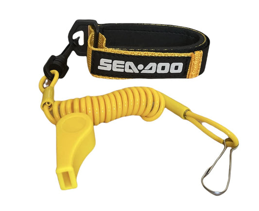 Sea-Doo GTX GTI GSX GS XP SPX SPI RXP RXT RXPX Replacement Lanyard & Whistle Wrist Band YEllow