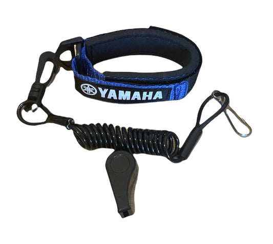 Yamaha FX VX Cruiser FZR SHO FX1 GP800 GP1200 GP1300 XL 1200 Replacement Lanyard & Whistle Wrist Band Blue