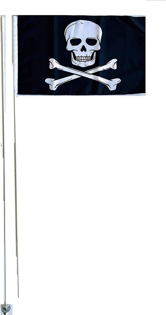 JLP Raptor TRX KFZ LTZ Banshee YFZ Flexible 2 Part 7' Whip Flag Glamis Pirate