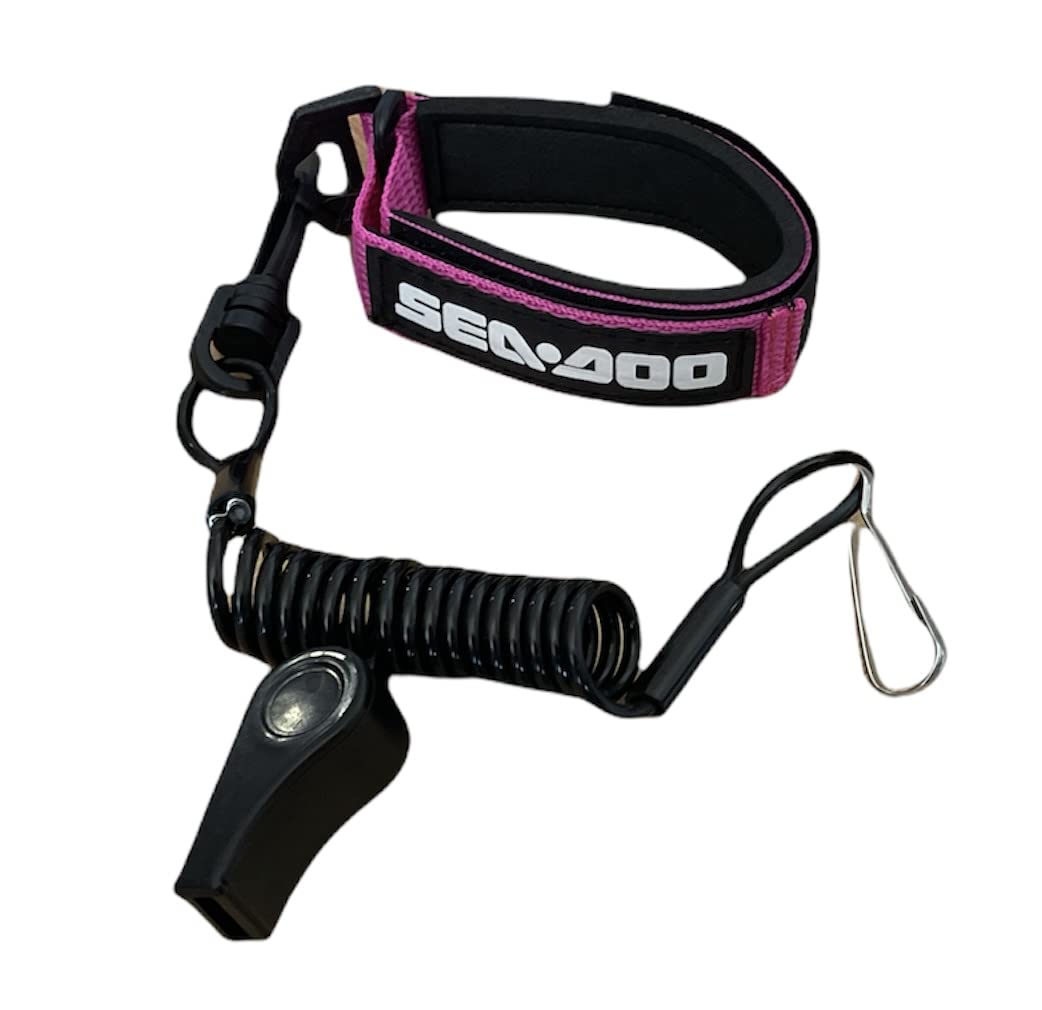 Sea-Doo GTX GTI GSX GS XP SPX SPI RXP RXT RXPX Replacement Lanyard & Whistle Wrist Band Pink