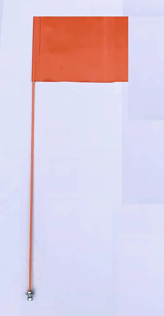 Bandera tipo látigo para vehículos todo terreno JLP Canam Can Am Maverick X3 Polaris RZR de 3,5 pies Bandera rectangular resistente color naranja Glamis