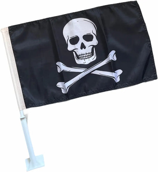 Bandera pirata con clip para ventana de Ford F150, F250, F350, Ranger Bronco