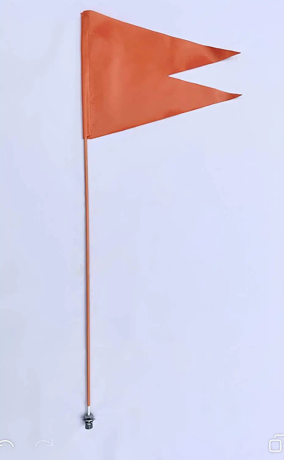 Bandera tipo látigo para vehículos todo terreno JLP Maverick X3 Polaris RZR de 3,5 pies Bandera resistente color naranja Glamis