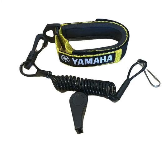 Yamaha Superjet SJ Waverunner GP XL VX VXR Raider LX SHO Replacement Lanyard & Whistle Wrist Band Yellow/black