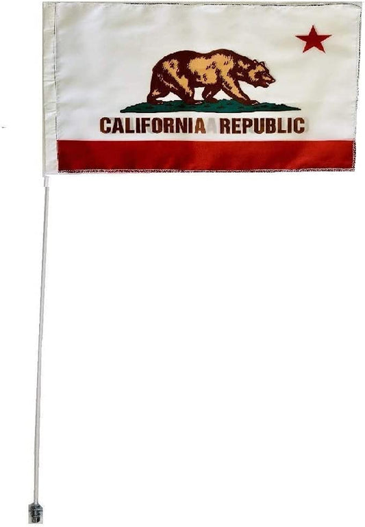 California Maverick X3 Polaris Flexible 6' Whip Flag Glamis Dunes