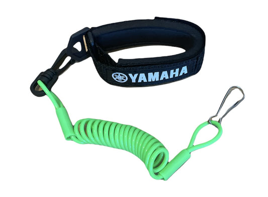 Yamaha Superjet SJ Waverunner GP XL VX VXR Raider LX SHO Replacement Lanyard & Whistle Wrist Band Black / Green