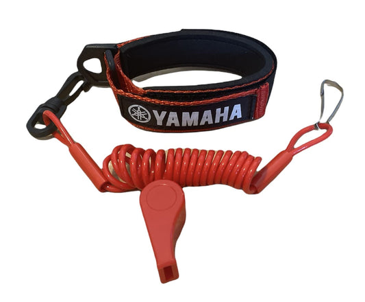 Yamaha VX FX SHO SVHO V1 Cruiser Sport VXR VXS SJ Superjet Replacement Lanyard & Whistle Wrist Band Red