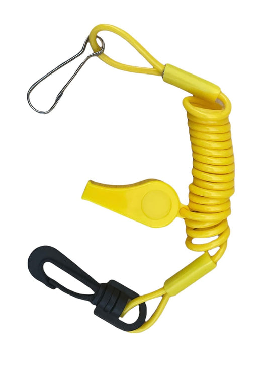 SEADOO DESS Key Replacement Repair Safety Lanyard Tether Cord With Whistle SEA DOO SEA-DOO yELLOW