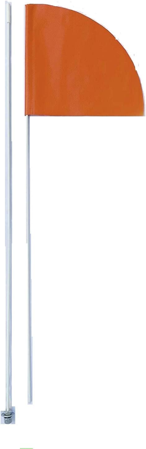 JLP Silverado Sierra Raptor 2 Part 7' Whip Heavy Duty Quarter of Circle Flag