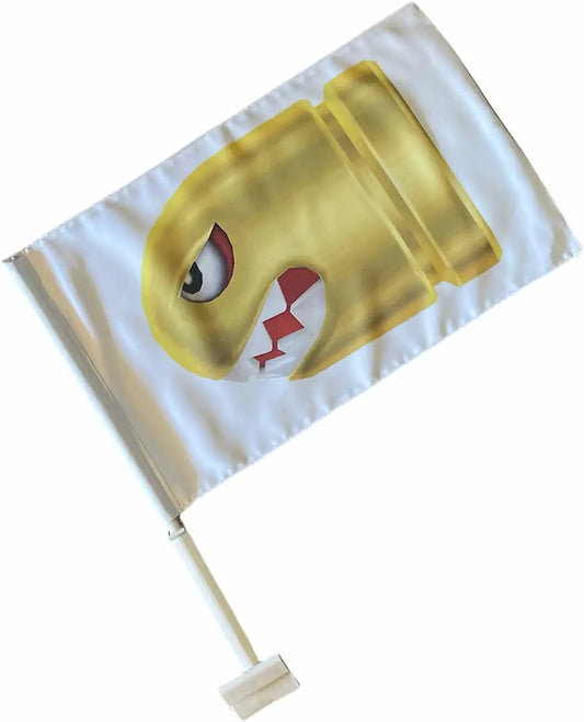 Bandera con forma de bala para ventana con clip para Ford, Dodge, Chrysler, GMC, Nissan y Toyota