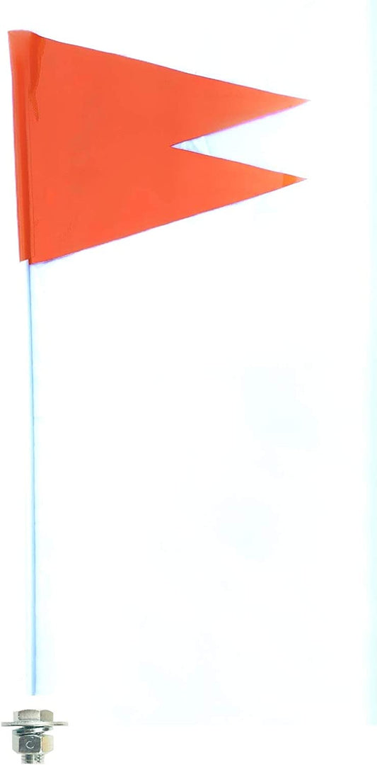 JLP Canam Can Am Maverick X3 Polaris RZR 3.5' ATV Whip Flag Glamis Orange Heavy Duty Flag