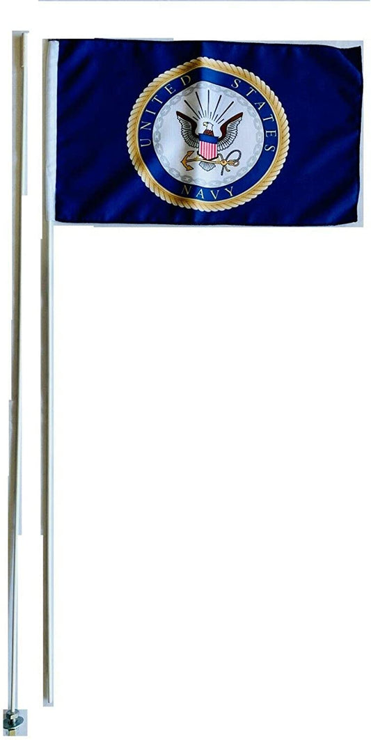 JLP Raptor TRX KFZ LTZ Banshee YFZ Flexible 2 Part 7' Whip Flag Glamis Can-am Navy