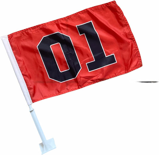 Bandera de ventana con clip para Ford, Dodge, Chrysler, GMC, Nissan y Toyota General Lee