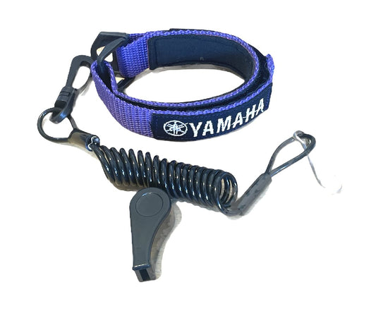 Yamaha Superjet SJ Waverunner GP XL VX VXR Raider LX SHO Replacement Lanyard & Whistle Wrist Band Purple/Black