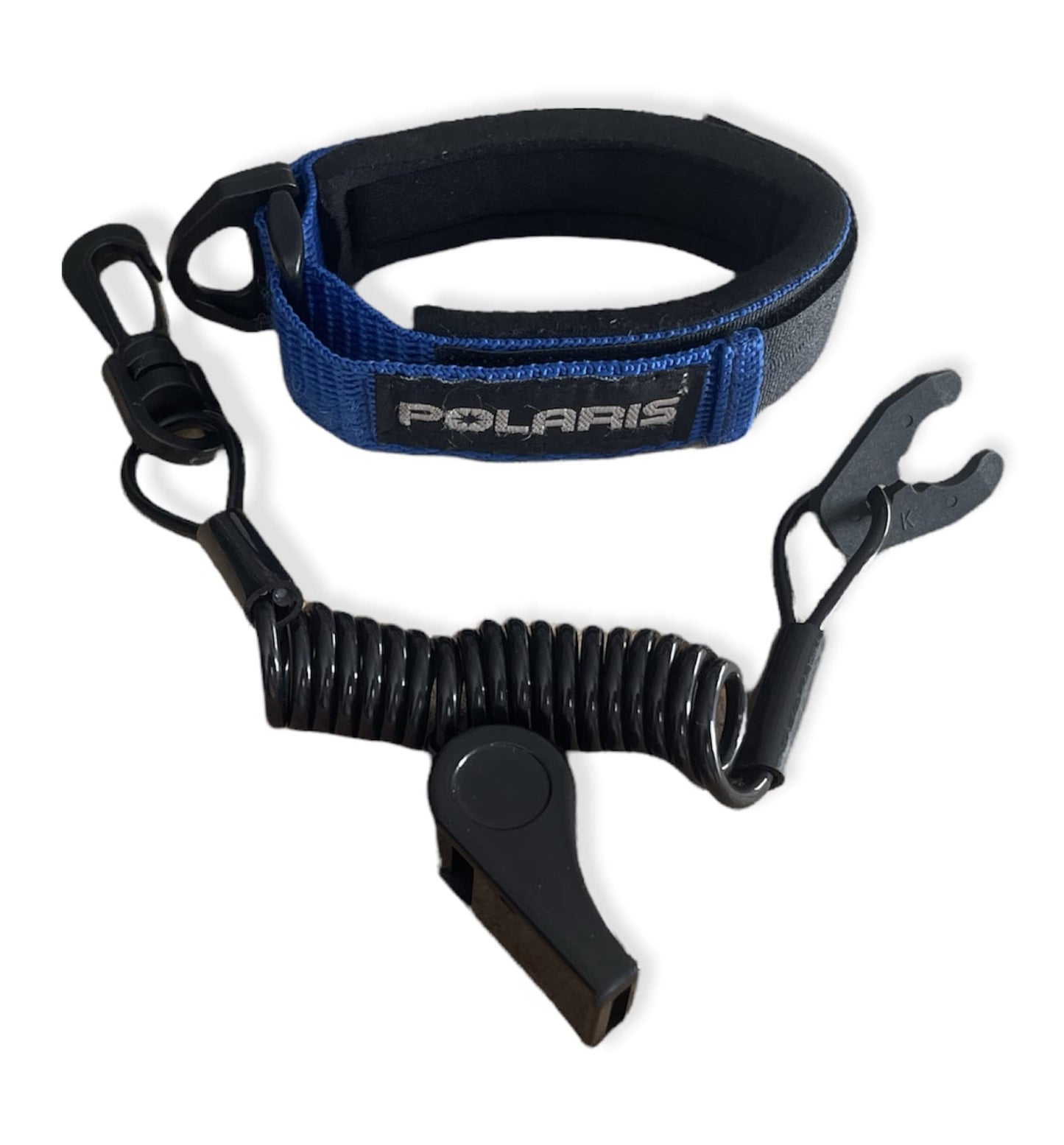 POLARIS SL SLT OCTANE VIRAGE GENESIS 650 750 ALL MODELS NEW LANAYRD WRIST BAND LANYARD BLUE / BLACK