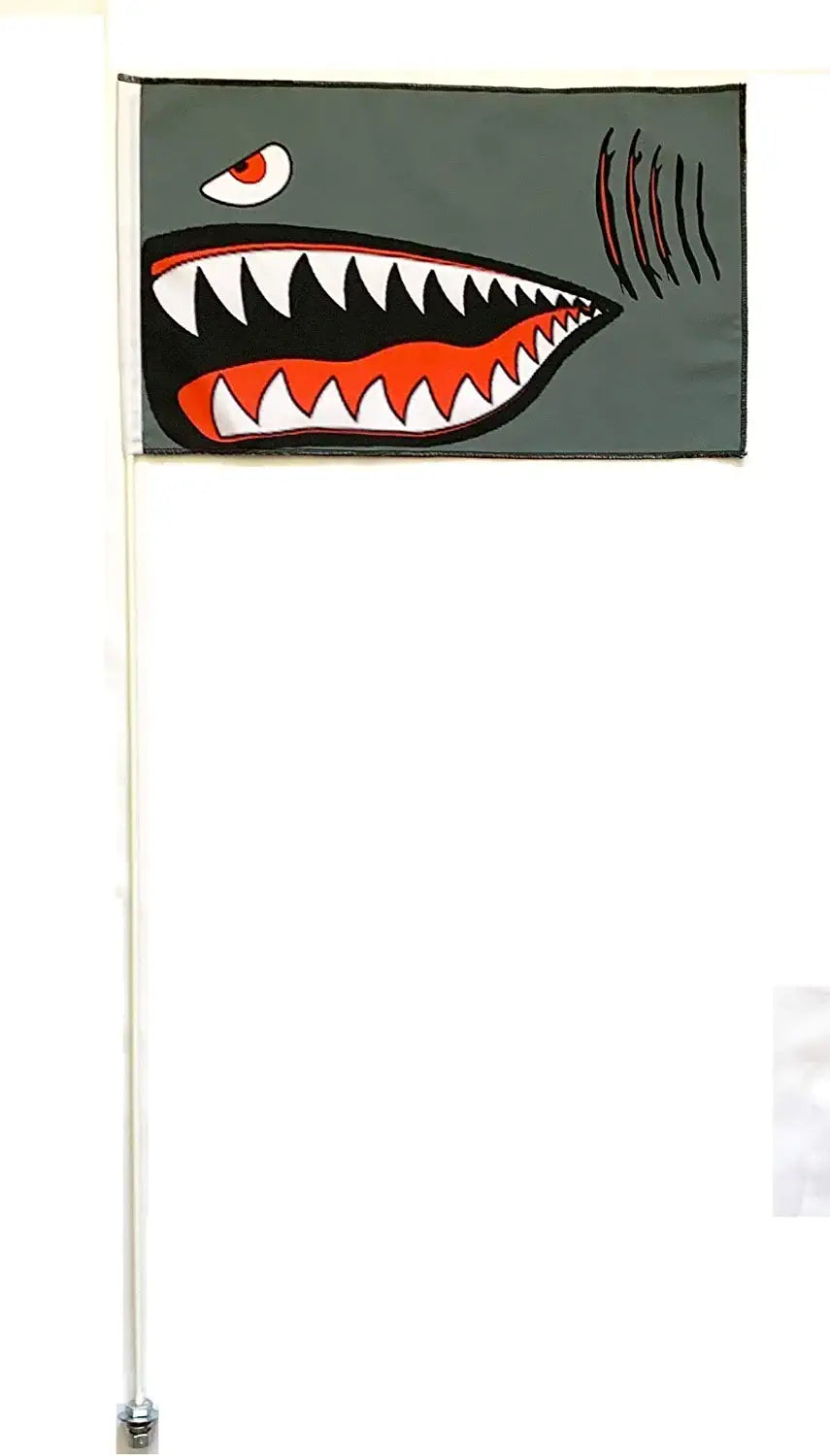 Bandera de látigo de 6 pies de los Tigres Voladores de la Segunda Guerra Mundial Raptor TRX KFZ LTZ Banshee YFZ Glamis