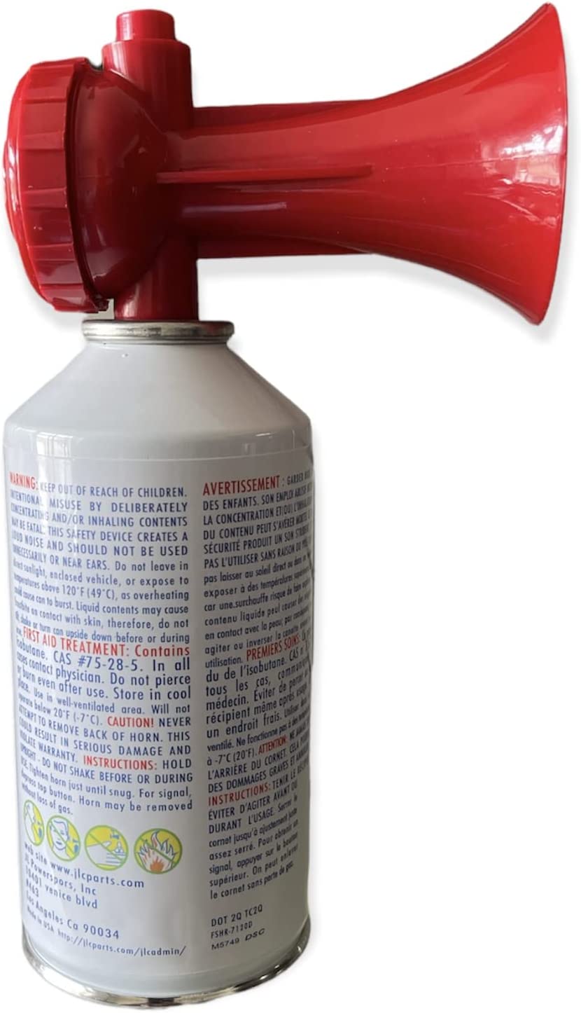 BOAT MARINE Safety Sports HAND HELD AIR HORN JLP Large 8oz up to Mile range USCG