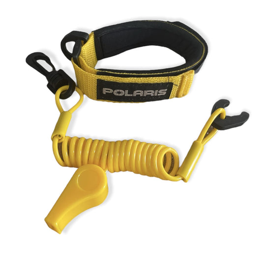 Polaris SL SLT SLTX Virage Octane MSX All Models Whitstle Wrist Band & Lanyard Yellow