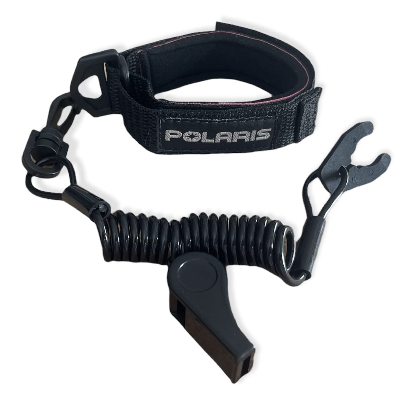 Polaris SL SLT SLTX Virage Octane MSX All Models Whistle Wrist Band & Lanyard Black