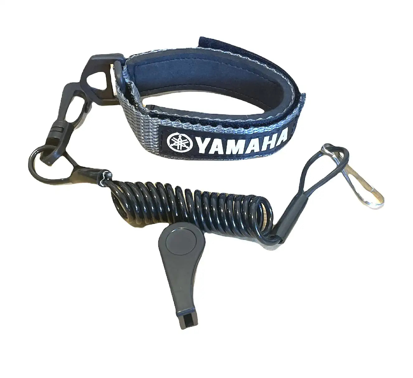 Yamaha VX FX SHO SVHO V1 Cruiser Sport VXR VXS SJ Superjet Replacement Lanyard & Whistle Wrist Band Silver/Black