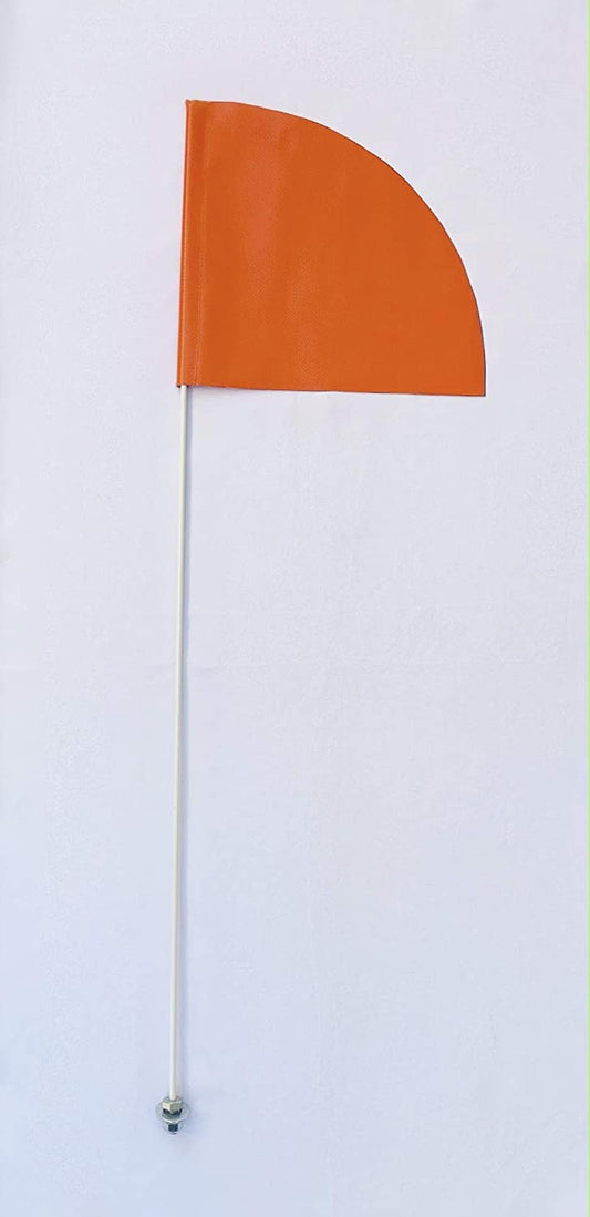 JLP Polaris Scrambler Outlaw Blazer Magnum 3.5' Heavy Duty Quarter of Circle Orange Flag