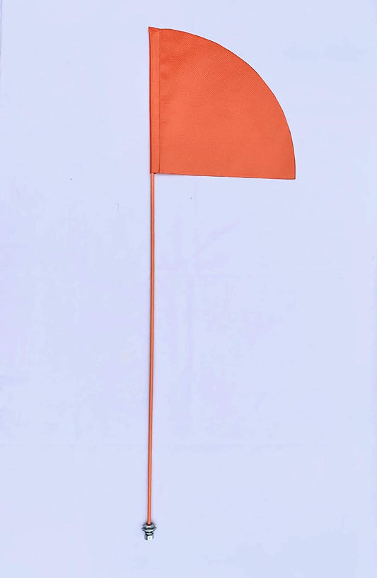 JLP Canam Can Am Maverick X3 Polaris RZR 3.5' ATV Whip Flag Glamis Orange Heavy Duty Flag