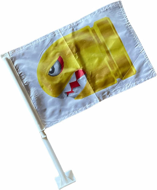 Bandera con forma de bala para ventana con clip para Ford, Dodge, Chrysler, GMC, Nissan y Toyota