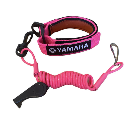 Yamaha FX VX Cruiser FZR SHO FX1 GP800 GP1200 GP1300 XL 1200 Replacement Lanyard & Whistle Wrist Band Pink