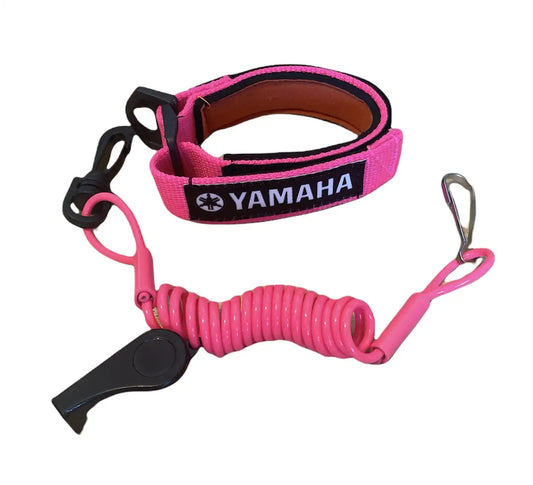 Yamaha Superjet SJ Waverunner GP XL VX VXR Raider LX SHO Replacement Lanyard & Whistle Wrist Band Pink