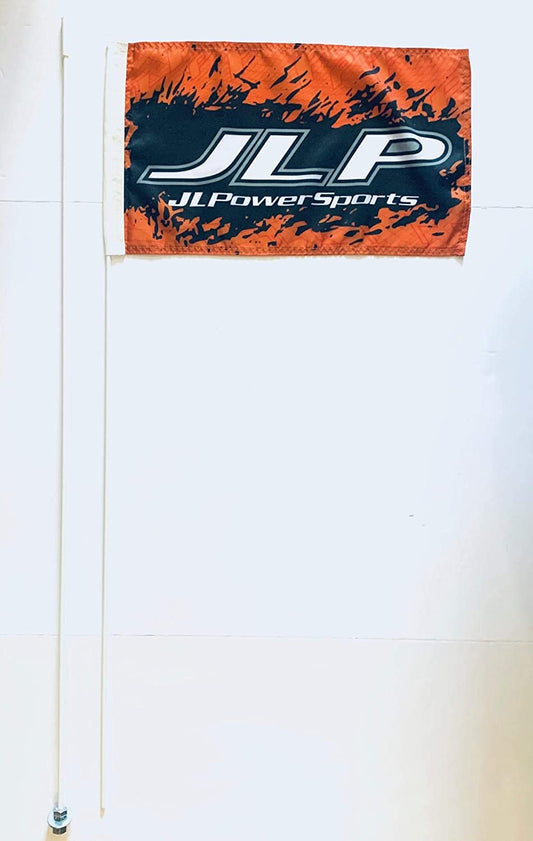 JLP Scrambler Predator Sportsman Trail Blazer Magnum 7' 2 Part Whip Flag