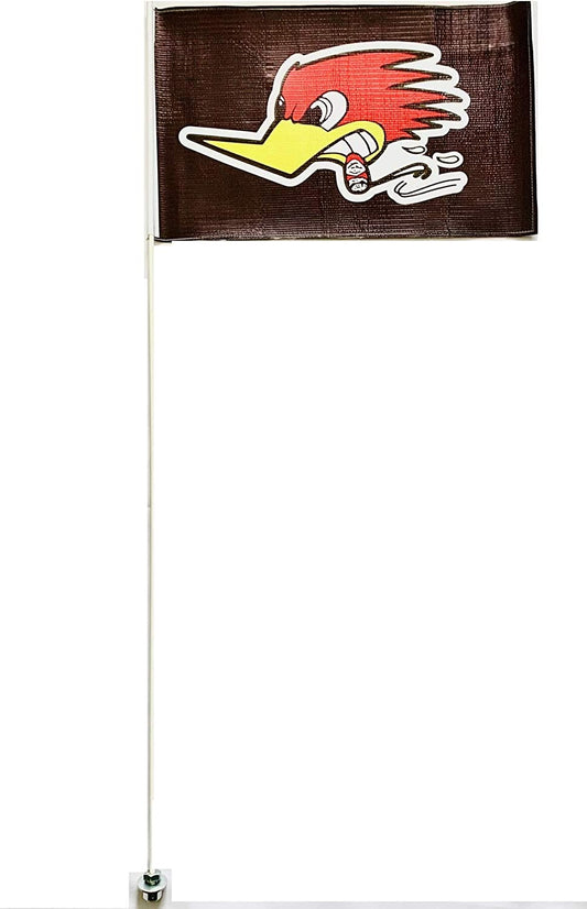 JLP Raptor TRX KFZ LTZ Banshee YFZ RZR Flexible 3.5' Whip Flag Wild Woody Woodpecker Heavy Duty