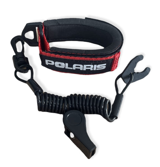 POLARIS SL SLT OCTANE VIRAGE GENESIS 650 750 ALL MODELS NEW LANAYRD WRIST BAND LANYARD RED / BLACK