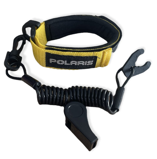 POLARIS SL SLT OCTANE VIRAGE GENESIS 650 750 ALL MODELS NEW LANAYRD WRIST BAND LANYARD YELLOW / BLACK