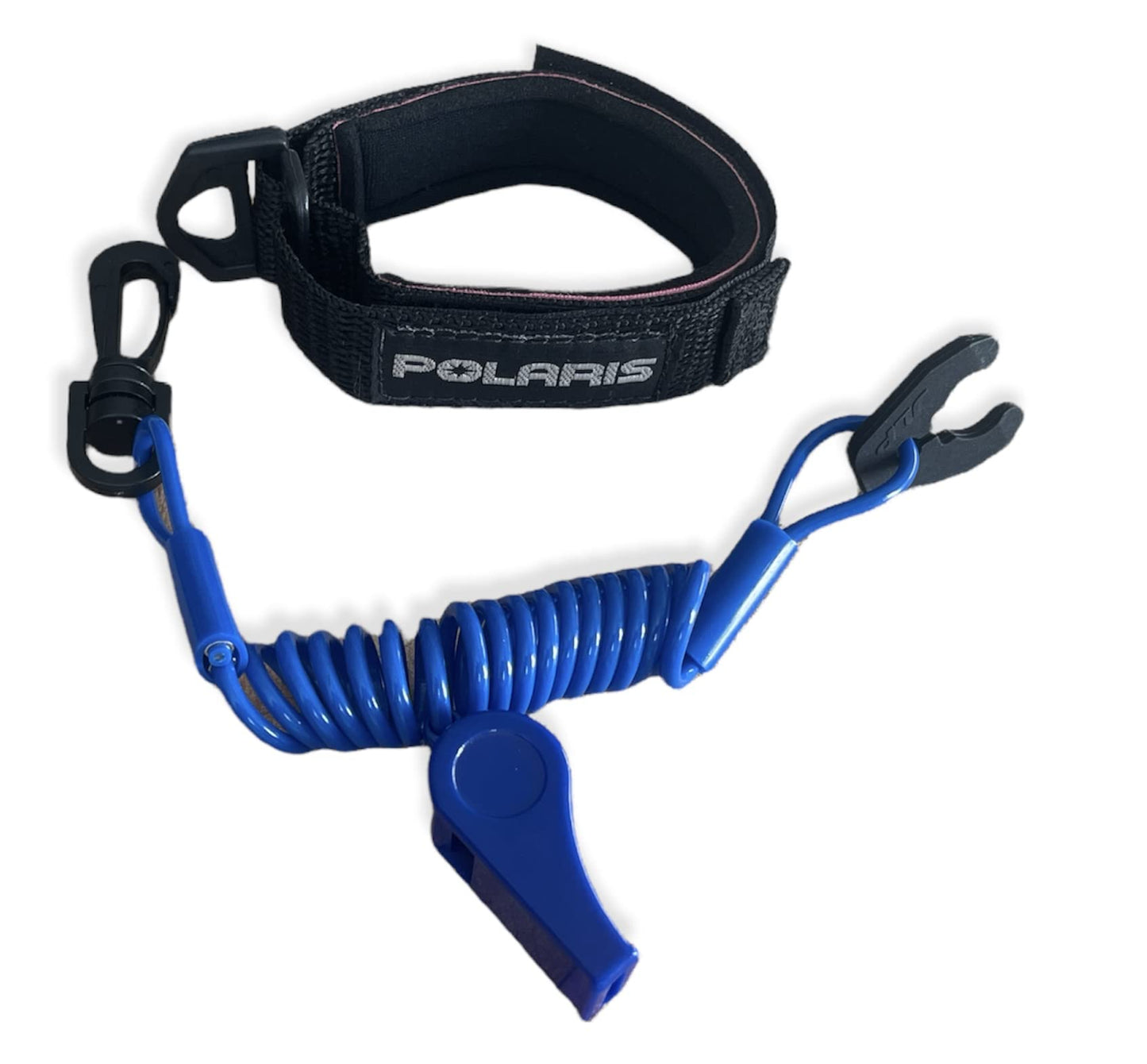 POLARIS SL SLT OCTANE VIRAGE GENESIS 650 750 ALL MODELS NEW LANAYRD WRIST BAND LANYARD BLACK / BLUE