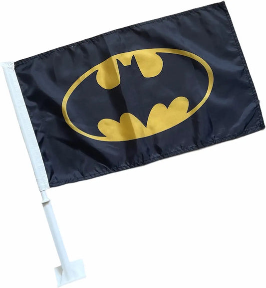 Bandera de Batman para sujetar en la ventana de Ford, Dodge, Chrysler, GMC, Nissan y Toyota