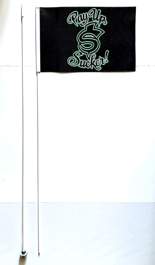 JLP Can Am Maverick X3 Polaris RZR Yamaha YXZ1000 2 Part 7' Whip Heavy Duty Flag