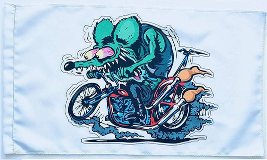 JLP Rat Fink Safari Crossroads Caravan Westfalia Airstream Flag