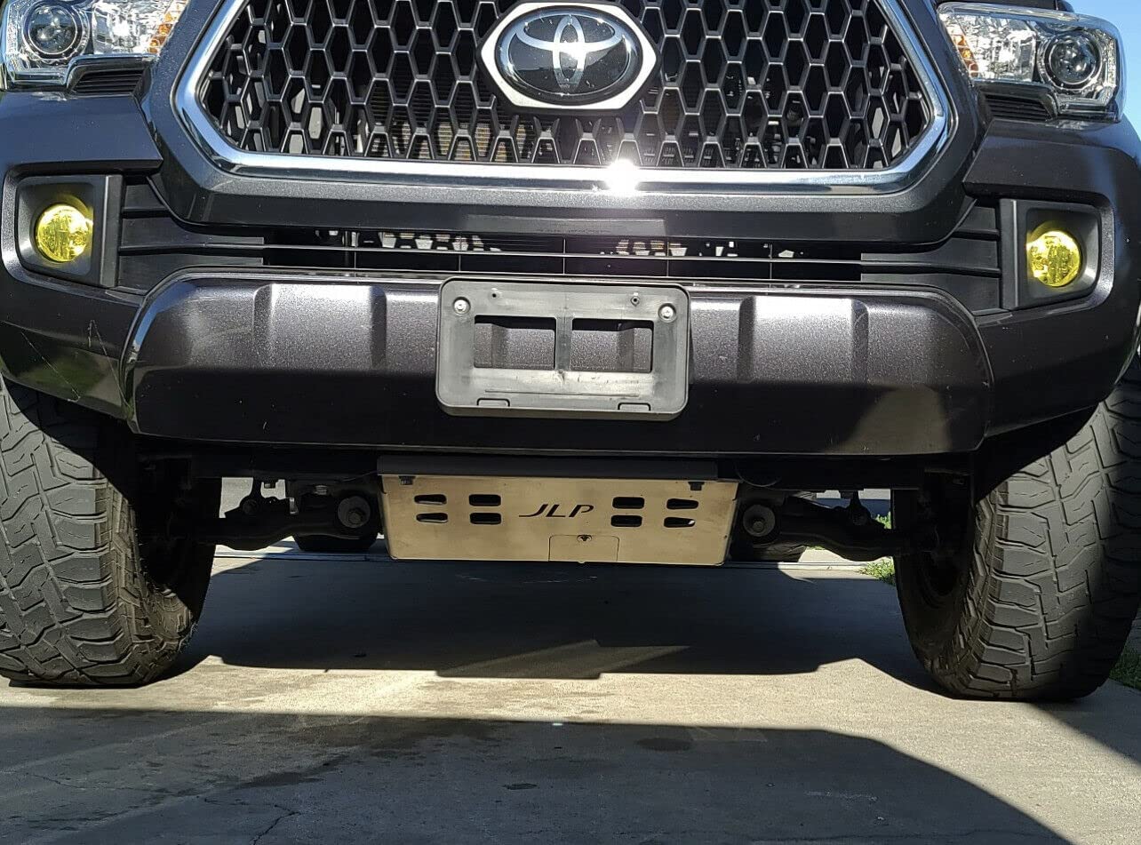 JLP Front Skid Plate Engine Protection Shield 2005-2015 Tacoma 4WD Heavy Duty Black