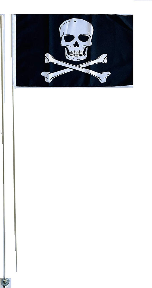 JLP Can Am Maverick X3 Polaris RZR Yamaha YXZ1000 2 Part 7' Whip Flag Pirate