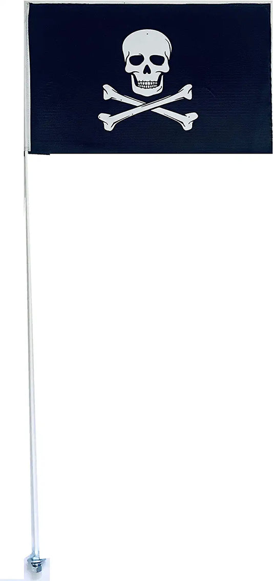 JLP Silverado Sierra Raptor Tacoma Tundra Flexible 6' ATV Whip Flag Heavy Duty Pirate