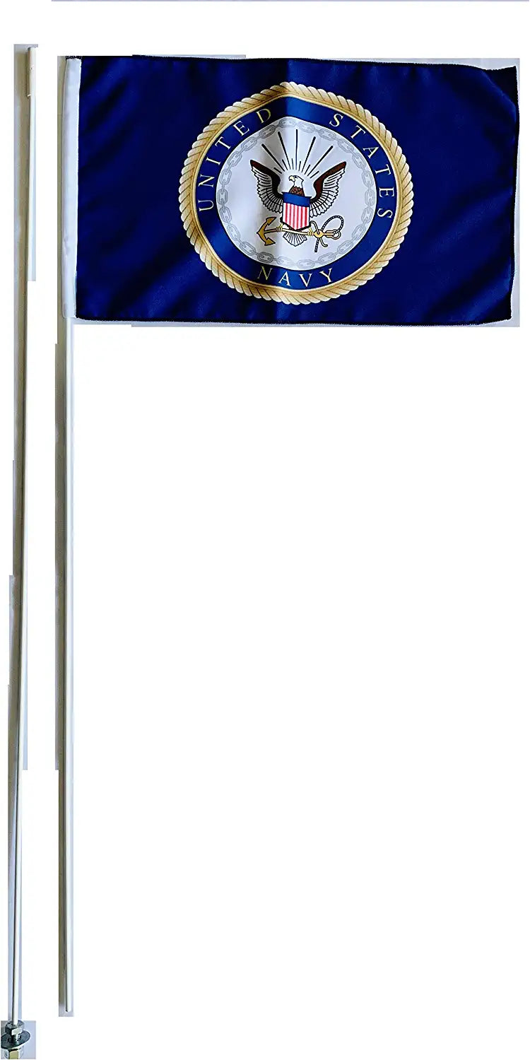 JLP Silverado Sierra Raptor Tacoma Tundra 2 Part 7' Whip Glamis Dune Flag Navy