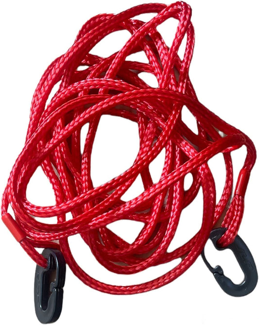 Tow Rope 25' for Wakeboard Water Skiing Inflatable Raft Rope RED