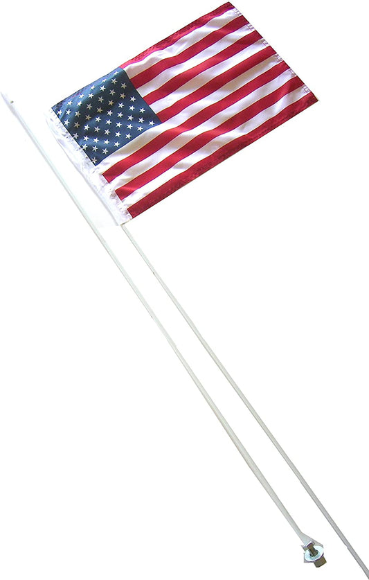 JLP Silverado Sierra Raptor Tundra Flexible 2 Part 7' Whip Flag USA